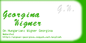 georgina wigner business card